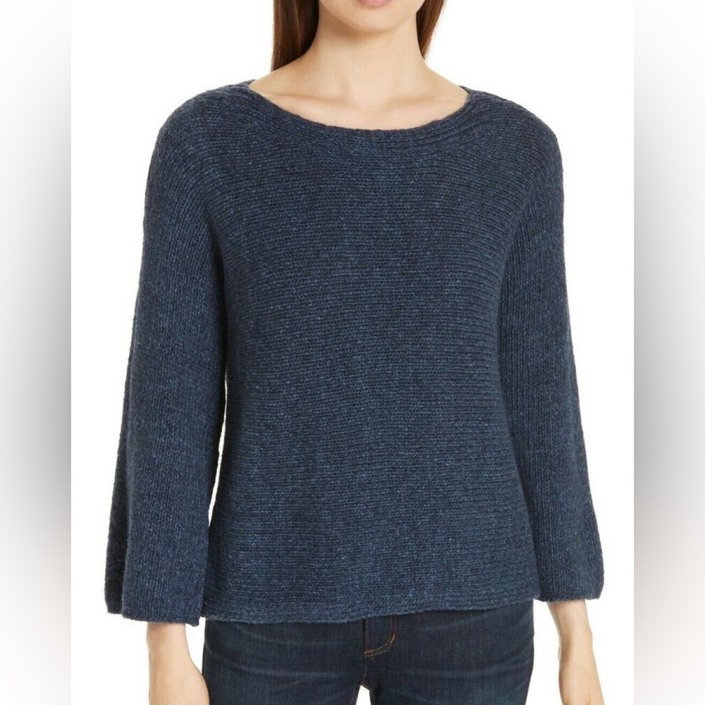 Eileen Fisher Baby Alpaca Blend Bell Sleeve Sweater